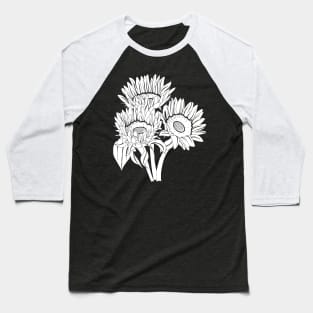 Sunflowers Baseball T-Shirt